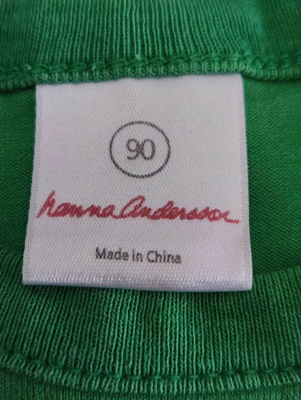 VTG Hanna Andersson Train Appliqué Romper Size 90 3T Green Locomotive Shortall